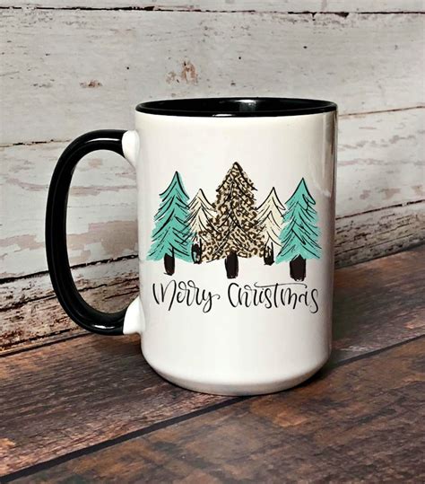 Merry Christmas Mug Large Capacity Christmas Themed Mug Mugs Etsy