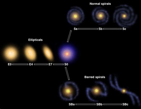 Young stars are in the arms old stars are in the center. Faulkes Telescope Educational Guide - Galaxies