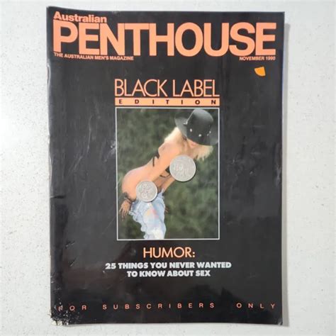 Australian Penthouse Black Label Edition Magazine For Men Vol9 No4