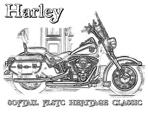 Harley Davidson Coloring Pages | Harley davidson, Kleurplaten