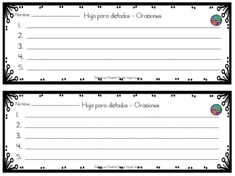 Plantillas De Dictados 25 Imagenes Educativas