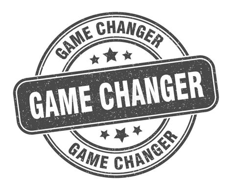 Game Changer Round Grunge Stamp Game Changer Stock Vector