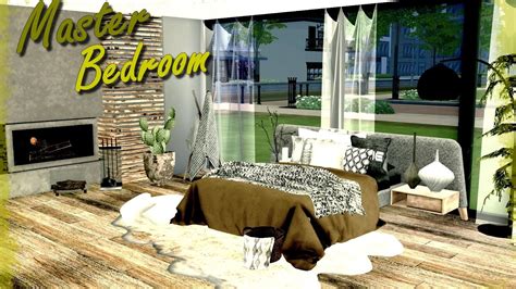 The Sims 4 Master Bedroom Speed Building Youtube