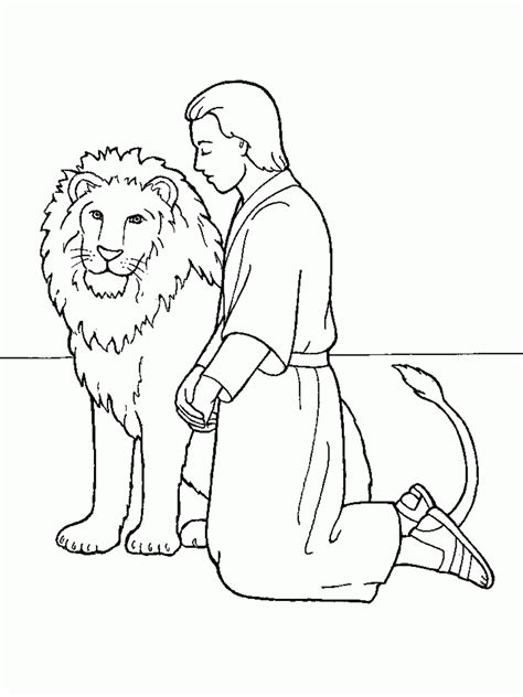 39 Daniel And The Lions Den Coloring Page Faisalniaya