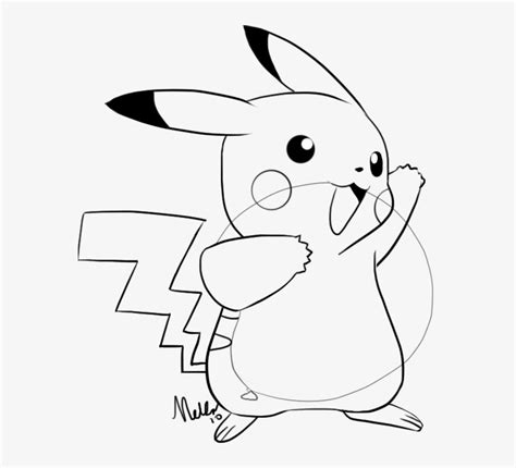 Outline Pictures Of Pikachu Transparent Png 571x664 Free Download