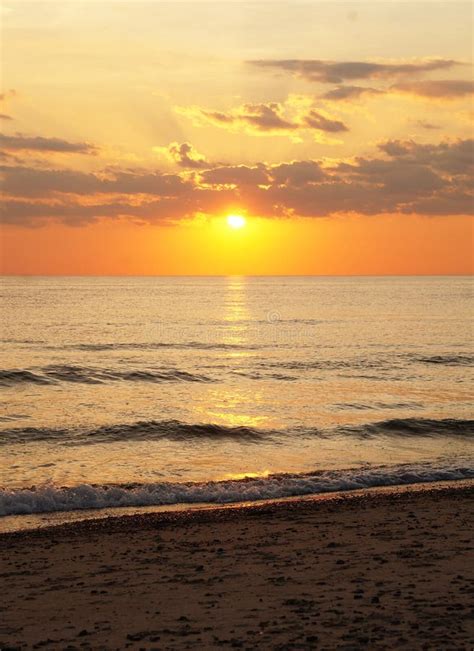 Sunset Denmark Stock Image Image Of Peaceful Ocean 53699033