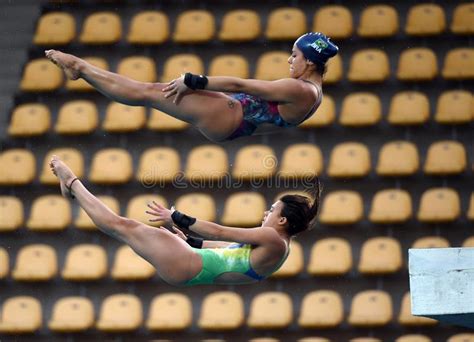 Brazilian Team Diving In The Olympic Games 2016 Editorial Photography