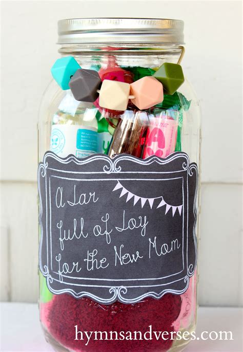 Mother's day gifts may be expected, but they don't have to be so difficult to find either. Mason Jar Gift for the New Mom | Mason jar gifts, New mom ...