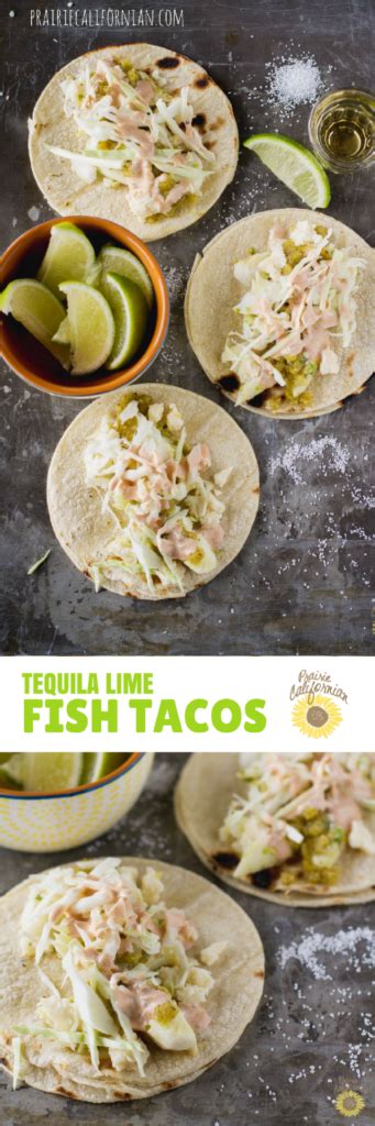 While the fish fillets are cooking, whip up the sauce and then you can easily assemble the tacos in just minutes! Tequila Lime Fish Tacos