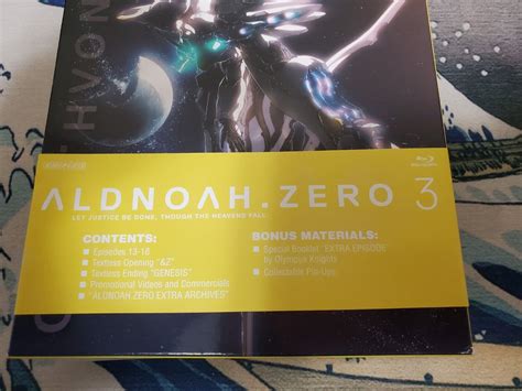 Aldnoah Zero Volume 3 Blu Ray Limited Edition Aniplex Of America Rare