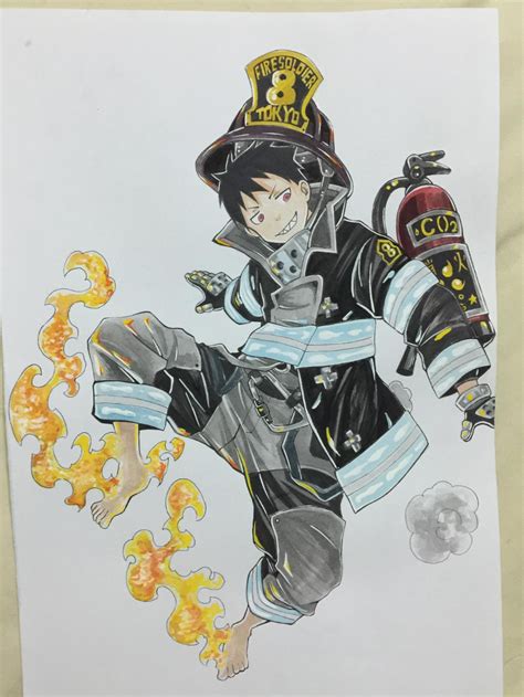 Shinra From Fire Force By Kaichivuon On Deviantart Ouran High School