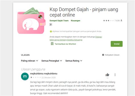 10 rekomendasi aplikasi penghasil uang dari hp android tercepat dan termudah dengan metode kerja yang simpel penghasilan bisa pulsa dan transfer bank. NEWS : Termasuk dalam 206 Fintech Ilegal OJK Oktober 2020, Aplikasi Dompet Gajah Masih Tersedia ...