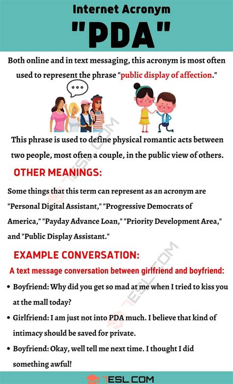 Here we are giving the pda long form in english and hindi. PDA Meaning: What Does The Acronym "PDA" Stand For? - 7 E ...