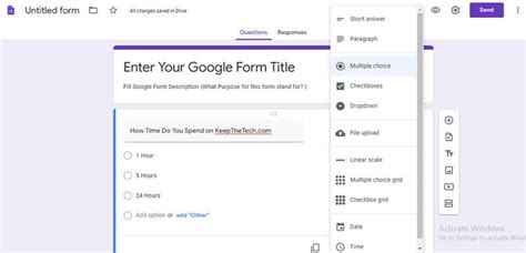 How to Create Google Form - Complete Steps | KeepTheTech