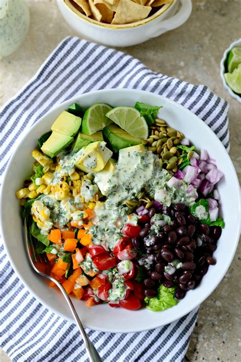Cilantro leaves deliver a punch of vibrancy, but don't forget about the stems. Simply Scratch Mexicali Chopped Salad with Creamy Cilantro ...