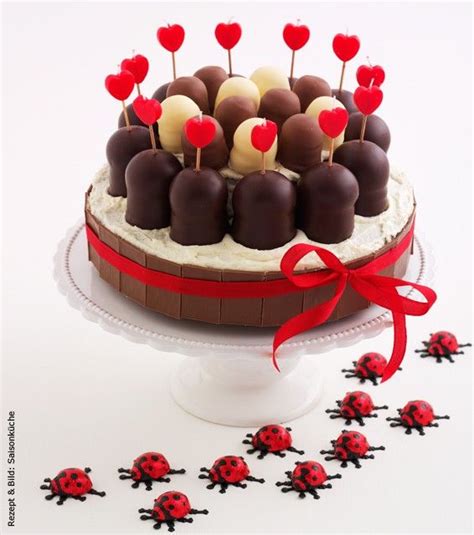 Entdecke (und sammle) deine eigenen pins bei pinterest. Schokoladenküsse-Torte #Kuchen | Kuchen ohne backen