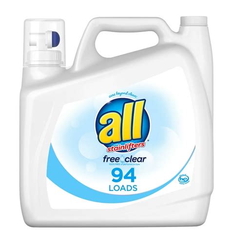All For Sensitive Skin 94 Loads Liquid Laundry Detergent Free Clear