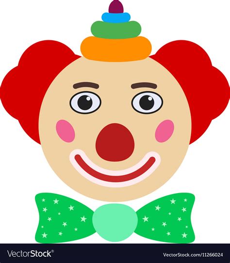 Clown Face Royalty Free Vector Image Vectorstock