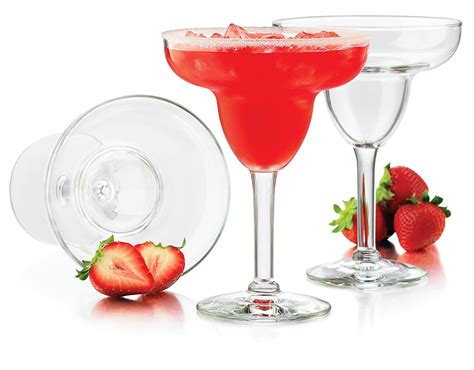 Set Of 4 Durable Margarita Glasses Elegant Party Margarita Stemware Glassware Set