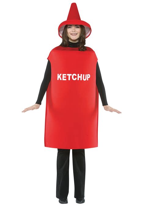 Funny Adult Ketchup Costume Adult Ketchup And Mustard