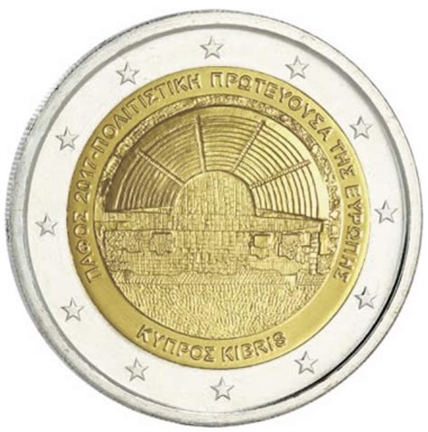 2 Euros Commémorative 2017 Chypre Sur Le Thème De La Capitale