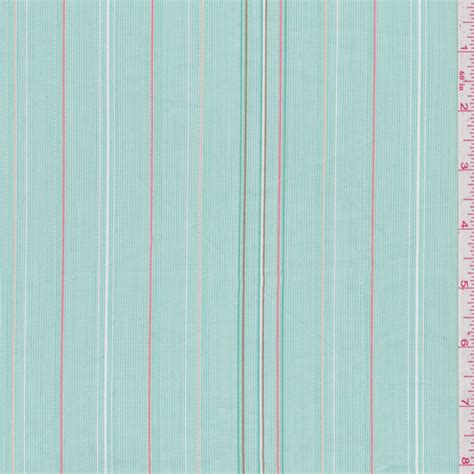 Mint Green Stripe Shirting 21382 Fashion Fabrics