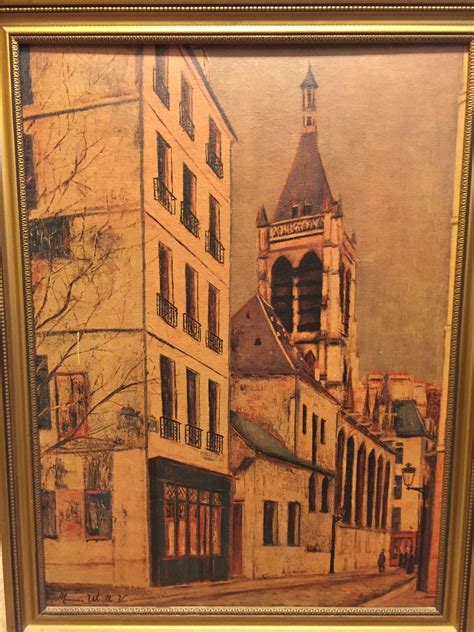 We Have A Painting By Maurice Utrillo Of Saint Severin Paris That Is