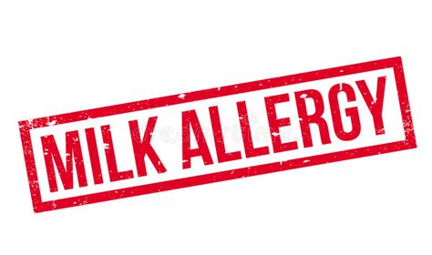 Milk Allergy Rubber Stamp Stock Vector Illustration Of Careful 91940121