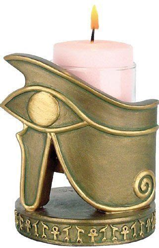 Eye Of Horus Oudjat Egyptian Candle Holder By Ancient Treasures 1900