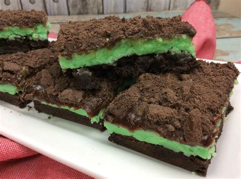 Thin Mint Brownies With Chocolate Ganache Easy Mint Brownie Recipe