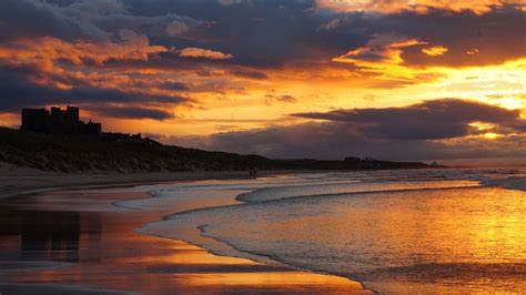 Beach Sky Sunset Sun Trees Lake Clouds Colour Color Sea