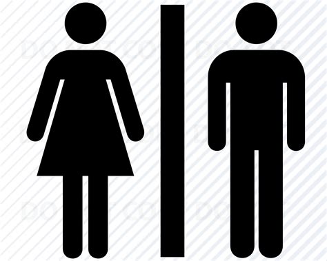 Restroom Sign Svg Files For Cricut Bathroom Vector Images Etsy