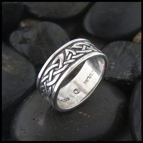 Celtic Trinity Knot Ring Lorn Band In Sterling Silver Walker Metalsmiths