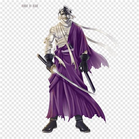 Makoto Shishio Kenshin Himura Sojiro Seta Rurouni Kenshin Anime Ungu