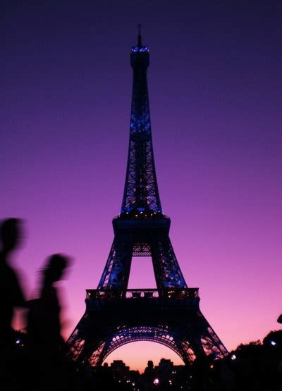 Purple Dawn Eiffel Tower At Night Eiffel Tower Tour Eiffel