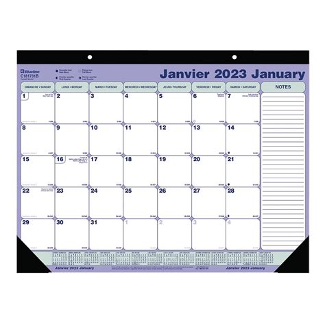 Monthly Desk Pad Calendar 2022