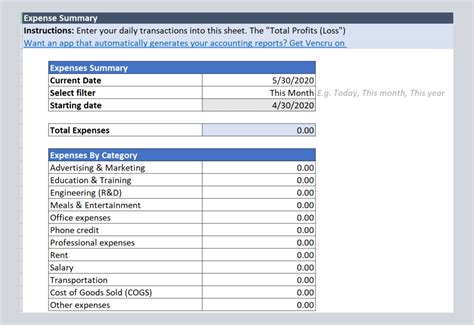 This spreadsheet and the information on this page is for illustrative and educational. Revenue Spreadsheet Template : Free Excel Accounting ...