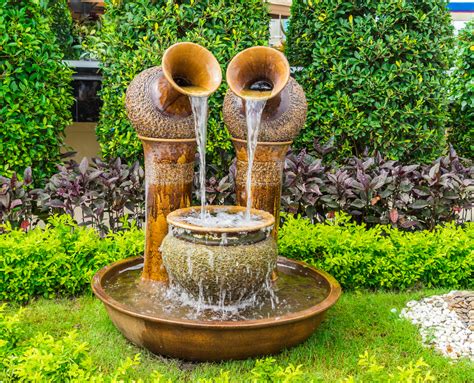 Outdoor Water Fountains For Modern Backyard Decor Inspirator