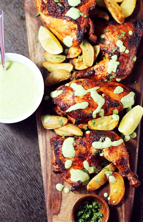 It's called pollo ala brasa or roasted chicken. Peruvian Chicken with Green Sauce (Aji Verde) in 2020 ...
