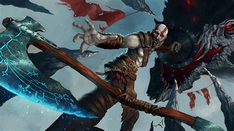 Kratos Axe God Of War Ps4 4k 17603