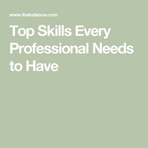 Top Skills Every Professional Needs To Have Employment Workplace