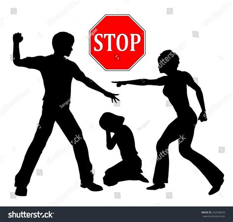 Stop Violence Against Children Corporal Punishment ภาพประกอบสต็อก