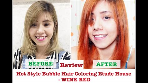 This folks, is etude house's bubble hair coloring in natural brown. #1 Hot style Bubble Hair Coloring - Wine Red - Etude House ...