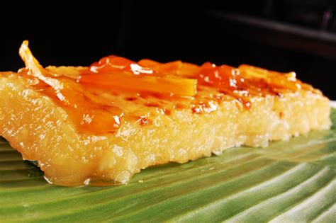 Kuih bengka (tapioca or cassava cake). Cassava Cake Recipe | Trending Pinoy Delicacies etc.