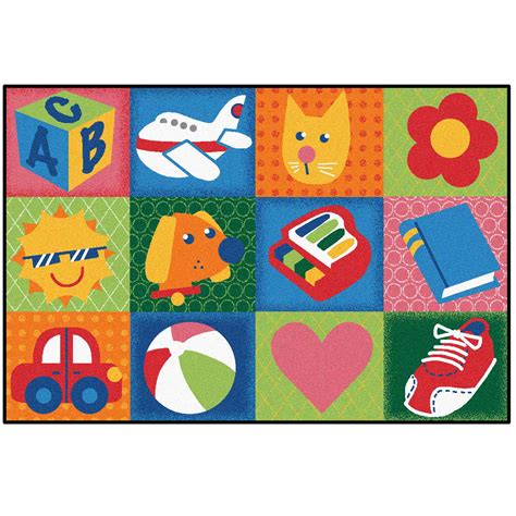 Kid Value Classroom Rugs™ Fun Squares Beckers