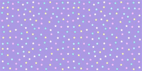 Pastel Unicorn Pattern Seamless Star Background In Purple