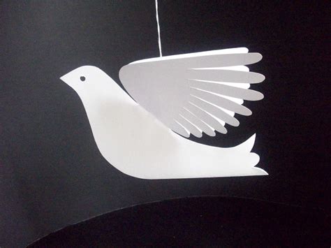 Paper Birdssix Medium White Paper Doves By Lorenzkraft On Etsy