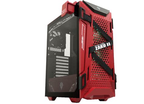 ASUS TUF GT301 ZAKU II EDITION MID TOWER ATX GAMING CASE – RED