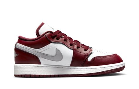 Gs Air Jordan 1 Low Cherrywood Red 553560 615 Kicks Crew