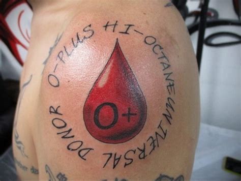 Photo blood type tattoo 22.10.2019 №026 - blood type tattoo